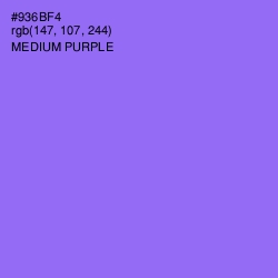 #936BF4 - Medium Purple Color Image