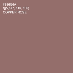 #936E6A - Copper Rose Color Image