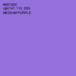 #9370DC - Medium Purple Color Image