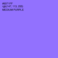 #9371FF - Medium Purple Color Image