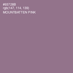 #93728B - Mountbatten Pink Color Image