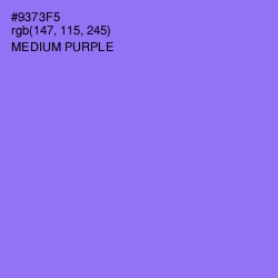 #9373F5 - Medium Purple Color Image