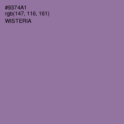 #9374A1 - Wisteria Color Image