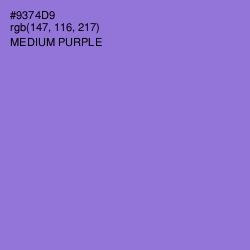 #9374D9 - Medium Purple Color Image