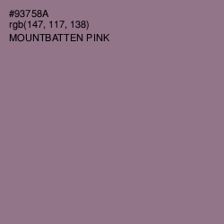 #93758A - Mountbatten Pink Color Image