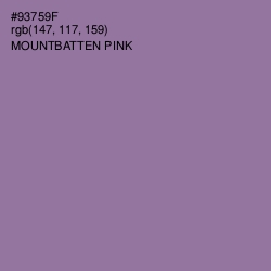 #93759F - Mountbatten Pink Color Image