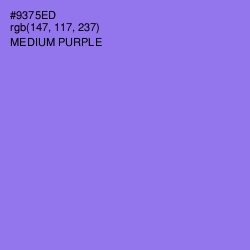 #9375ED - Medium Purple Color Image
