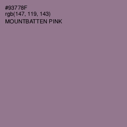 #93778F - Mountbatten Pink Color Image