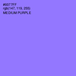 #9377FF - Medium Purple Color Image