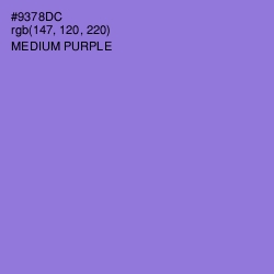 #9378DC - Medium Purple Color Image