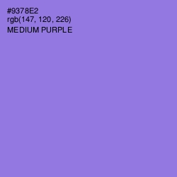 #9378E2 - Medium Purple Color Image