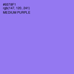 #9378F1 - Medium Purple Color Image
