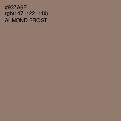 #937A6E - Almond Frost Color Image