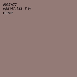 #937A77 - Hemp Color Image