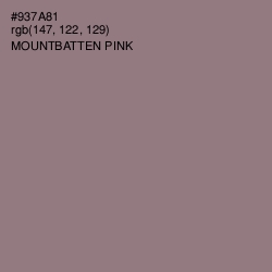 #937A81 - Mountbatten Pink Color Image