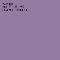 #937BA1 - Lavender Purple Color Image