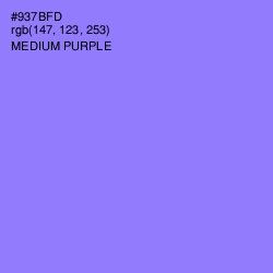 #937BFD - Medium Purple Color Image