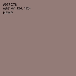 #937C78 - Hemp Color Image