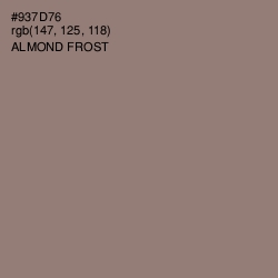 #937D76 - Almond Frost Color Image