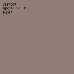 #937D77 - Hemp Color Image