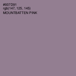 #937D91 - Mountbatten Pink Color Image