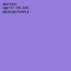 #937DDC - Medium Purple Color Image