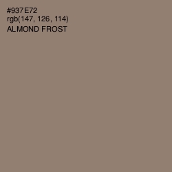 #937E72 - Almond Frost Color Image