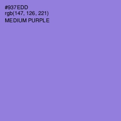 #937EDD - Medium Purple Color Image