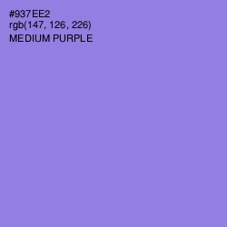 #937EE2 - Medium Purple Color Image