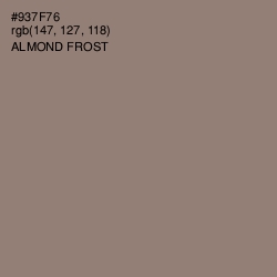 #937F76 - Almond Frost Color Image