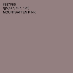 #937F80 - Mountbatten Pink Color Image