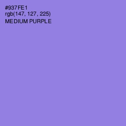 #937FE1 - Medium Purple Color Image