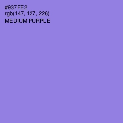 #937FE2 - Medium Purple Color Image