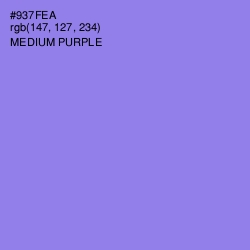#937FEA - Medium Purple Color Image