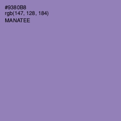 #9380B8 - Manatee Color Image