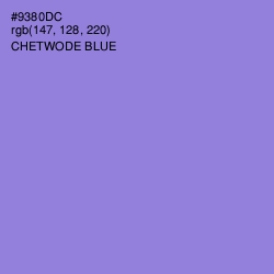 #9380DC - Chetwode Blue Color Image