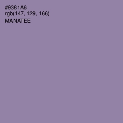 #9381A6 - Manatee Color Image