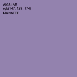 #9381AE - Manatee Color Image