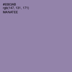 #9383AB - Manatee Color Image
