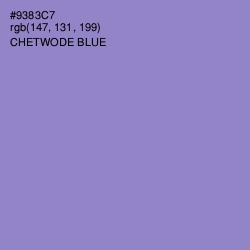 #9383C7 - Chetwode Blue Color Image