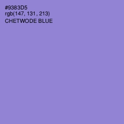 #9383D5 - Chetwode Blue Color Image