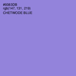 #9383DB - Chetwode Blue Color Image