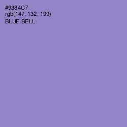 #9384C7 - Blue Bell Color Image