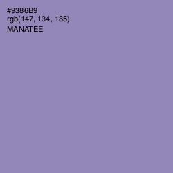 #9386B9 - Manatee Color Image
