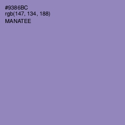 #9386BC - Manatee Color Image