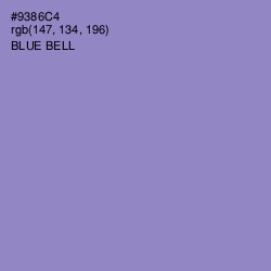 #9386C4 - Blue Bell Color Image