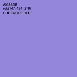 #9386DB - Chetwode Blue Color Image