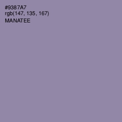 #9387A7 - Manatee Color Image