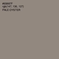 #93887F - Pale Oyster Color Image