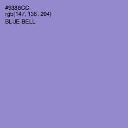 #9388CC - Blue Bell Color Image